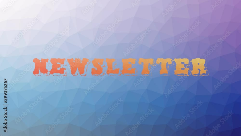 Poster newsletter fade techno tessellation looping moving triangles