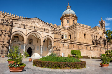 Fototapeta na wymiar Palermo Cathedral Duomo di Palermo in Palermo, Sicily, Italy.
