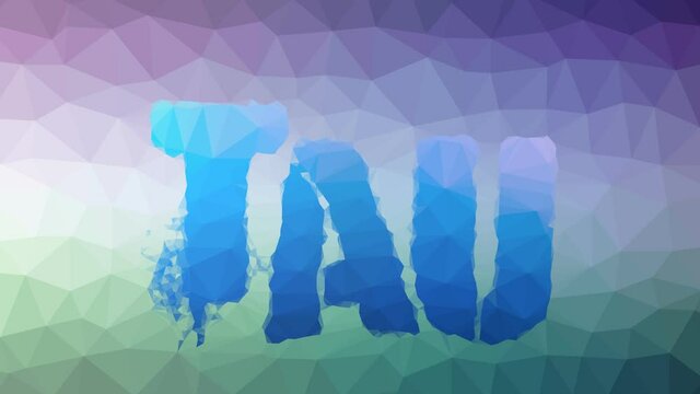 Tau fade strange tessellating looping moving triangles