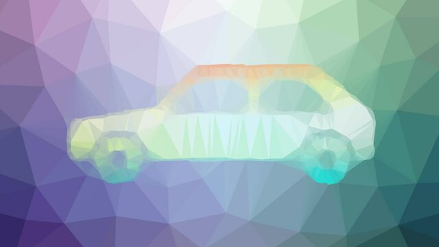 car alt fade interesting tessellating looping animated polygons
