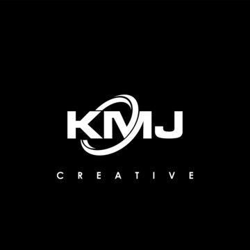KMJ Letter Initial Logo Design Template Vector Illustration