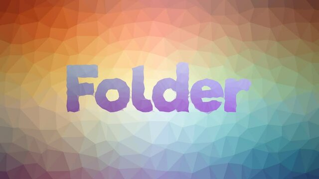 Folder fade modern tessellation looping moving triangles
