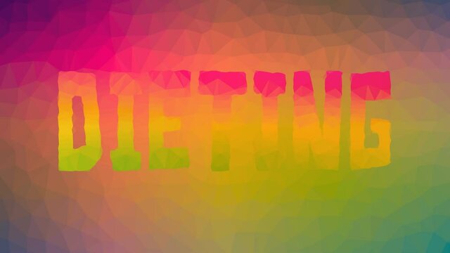 Dieting fade techno tessellating looping animated triangles