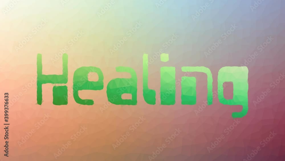 Poster healing appearing weird tessellation looping moving triangles