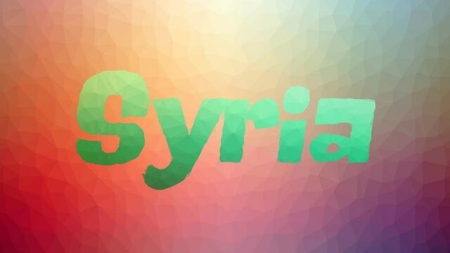 Syria dissolving interesting tessellating looping pulsing triangles