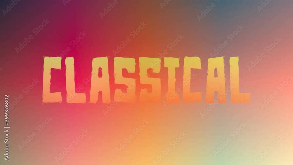 Poster classical dissolving techno tessellating looping animated polygons