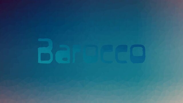 Barocco Appearing Techno Tessellation Looping Animated Polygons