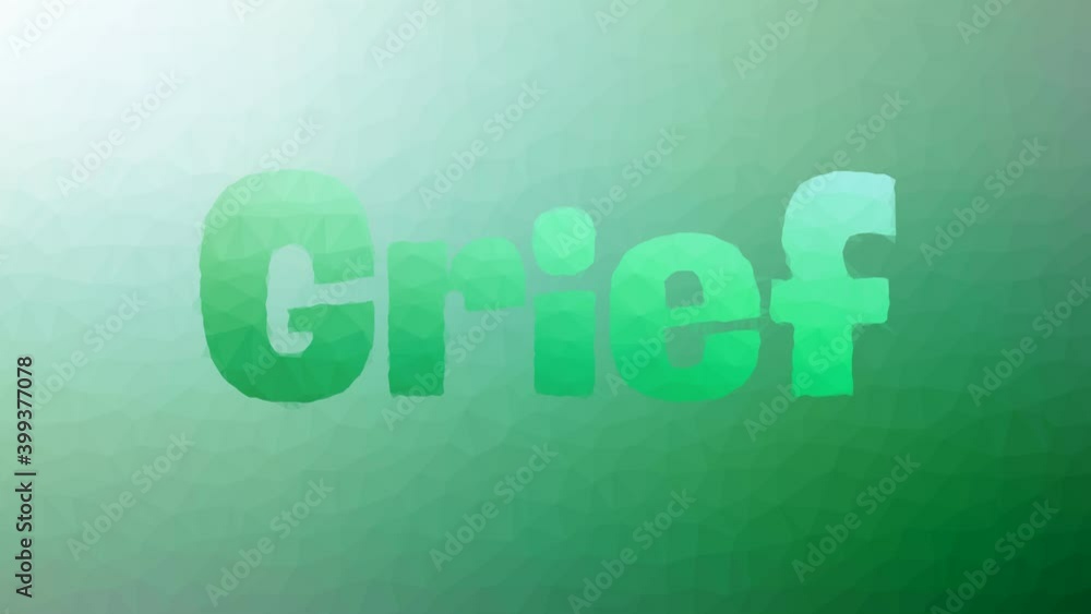 Poster grief dissolving strange tessellating looping pulsing triangles