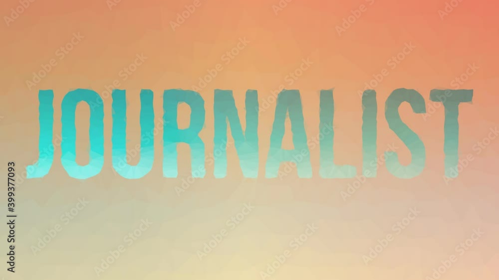 Poster journalist appearing modern tessellating looping moving polygons