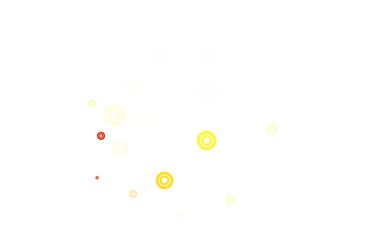 Light Yellow vector background with spots.