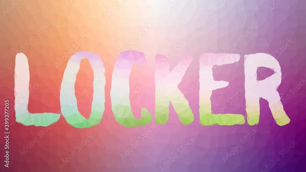 Poster locker fade techno tessellation looping pulsing polygons