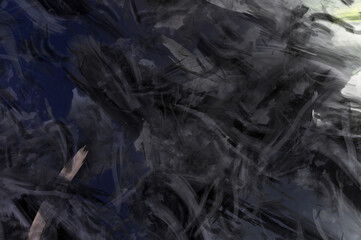 Modern art. Brushed Painted Abstract Background. Brush stroked painting. Strokes of paint. 2D Illustration.´