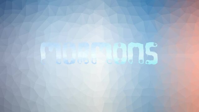 Mormons fade technological tessellating looping moving triangles