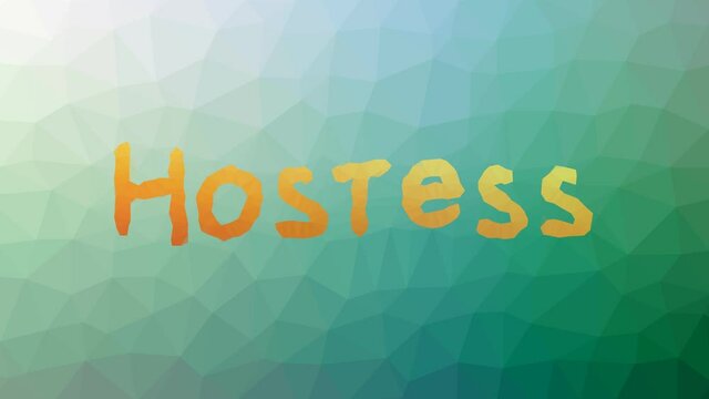 Hostess dissolving modern tessellation looping moving triangles