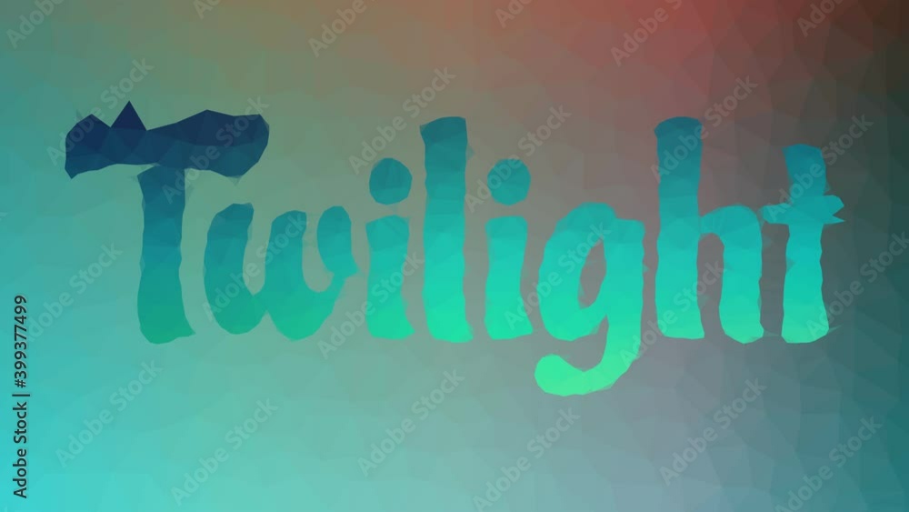 Aufkleber twilight dissolving techno tessellation looping moving polygons