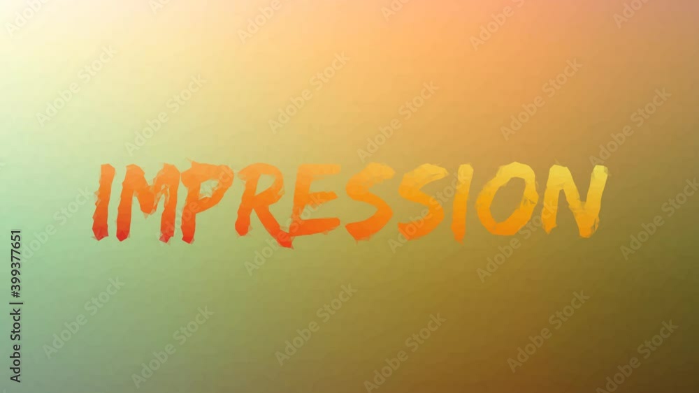 Aufkleber impression dissolving techno tessellating looping animated polygons