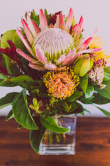 bunch of native Australian flower with proteas and kangaroo paws
