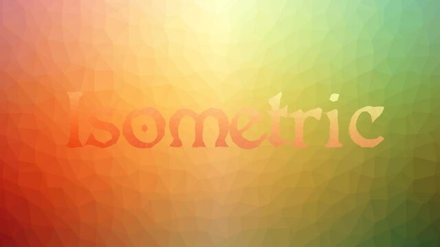 Isometric dissolving techno tessellating looping pulsing triangles