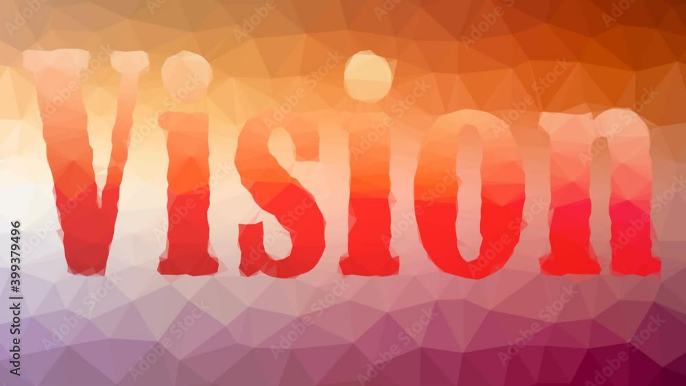 Poster vision appearing techno tessellating looping animated polygons