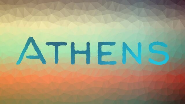 Athens Fade Modern Tessellated Looping Pulsing Triangles