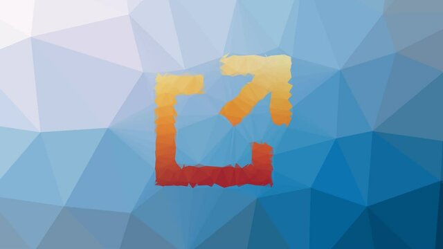 external share link outside dissolving technological tessellation looping moving polygons