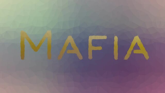 Mafia fade technological tessellating looping animated polygons