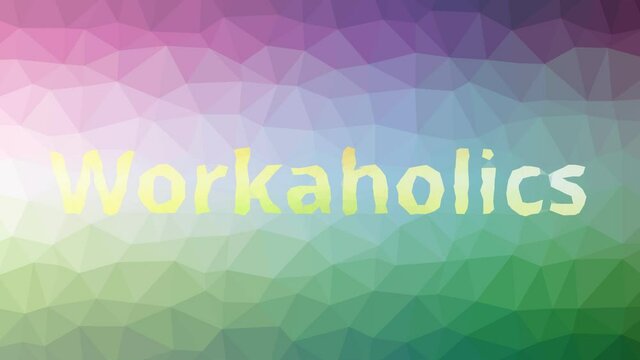 Workaholics Appearing Techno Tessellated Looping Pulsing Triangles