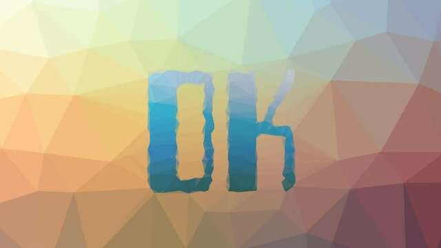 OK fade interesting tessellated looping pulsing polygons