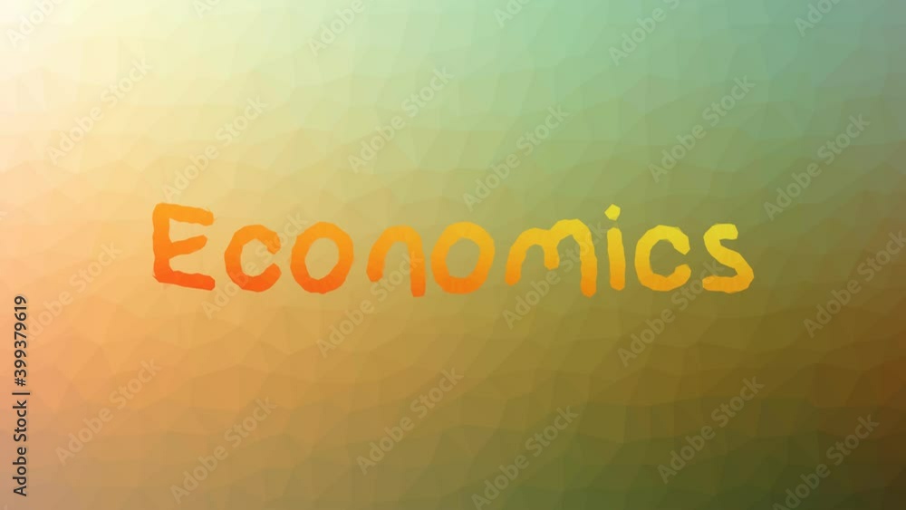 Poster economics dissolving techno tessellation looping animated triangles