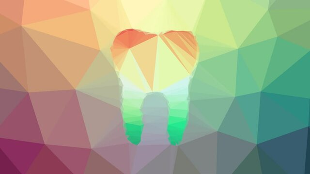 tooth dentist fade strange tessellated looping pulsing triangles