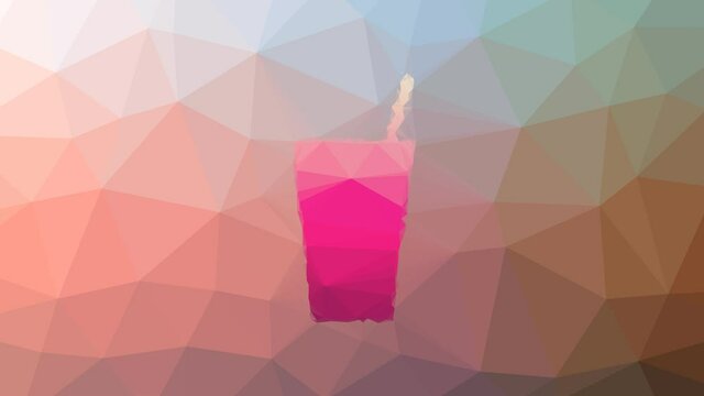 drinks dissolving interesting tessellating looping pulsing triangles