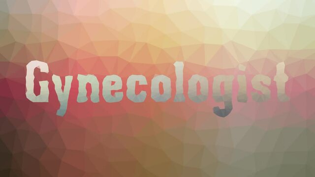 Gynecologist Appearing Weird Tessellated Looping Animated Polygons