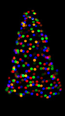 Phone wallpaper christmas tree in 4K quality