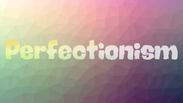 Perfectionism Appearing Modern Tessellated Looping Moving Polygons
