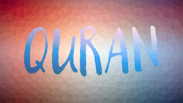 Quran Dissolving Strange Tessellation Looping Moving Polygons
