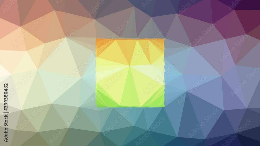 Poster square shape geometry stop appearing interesting tessellated looping animated triangles