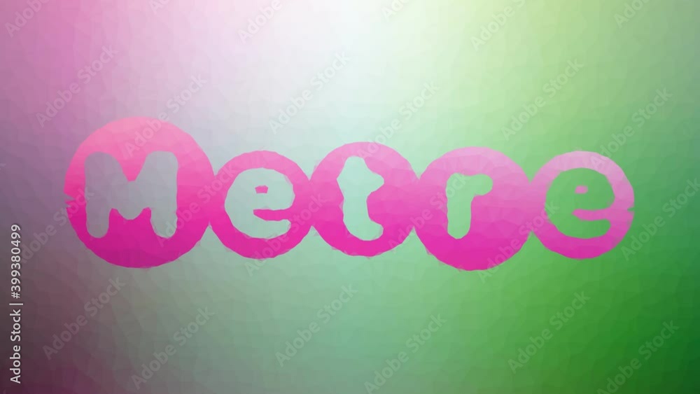 Poster metre appearing techno tessellating looping moving triangles