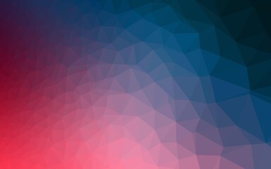 Light Blue, Red vector triangle mosaic texture.