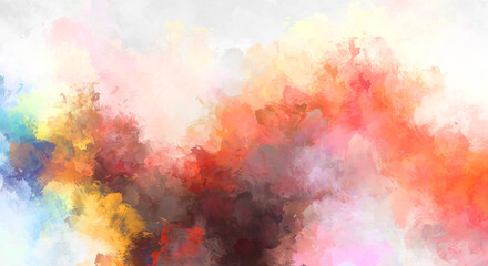 Obraz premium Artistic vibrant and colorful wallpaper.Brushed Painted Abstract Background. Brush stroked painting.