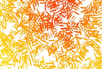 Dark yellow, orange vector template with repeated sticks.