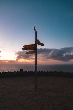 Cape Reinga Direction Sign, New Zealand Most Northern Point