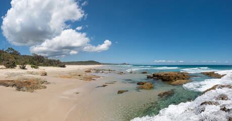 Panorama of Champagne pools, North Point