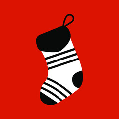 Christmas socks. Vector illustration EPS 10