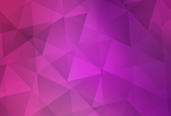 Light Pink vector low poly layout.