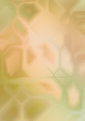 Layers of colorful and vibrant geometrical shapes. Digital illustration of a tech layout. Futuristic design template.