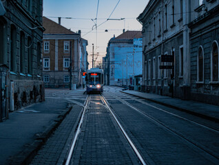 tram in the city