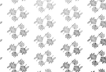 Obraz na płótnie Canvas Light Silver, Gray vector doodle pattern.