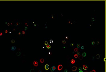 Light Multicolor, Rainbow vector template with circles.