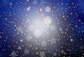 Obraz premium Dark BLUE vector texture in birthday style.