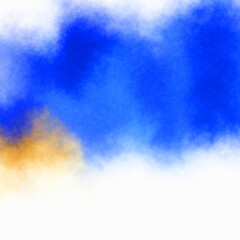 Watercolor painted background. Abstract Illustration wallpaper. Brush stroked painting. 2D Illustration.